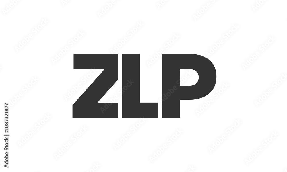 Fototapete zlp logo design template with strong and modern bold text. initial based vector logotype featuring s