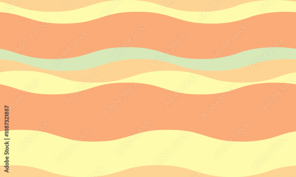Poster abstract background with wavy stripes in vibrant colors, creating a rippled, liquid effect. smooth c