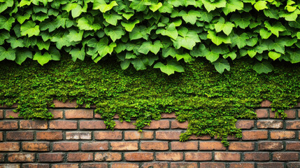Lush green ivy cascading down natural stone wall, showcasing the beauty of nature's growth and vibrant textures in urban landscapes.