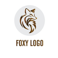 foxy logo design template 