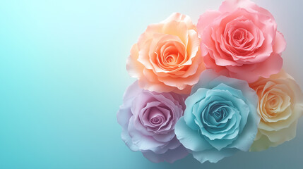 Fototapeta premium A gift with flowers for valentines day or anniversary