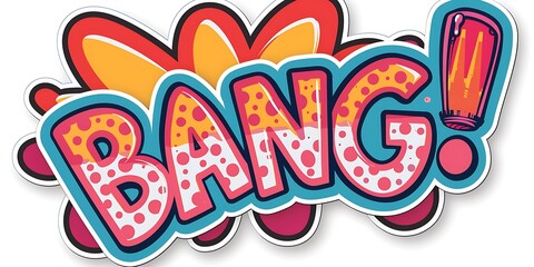 BANG Comic book style word on white background.
