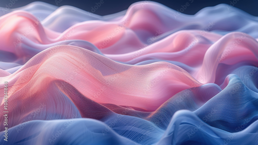 Poster a colorful, abstract image of a wave with a pink and purple hue. the image is full of texture and he