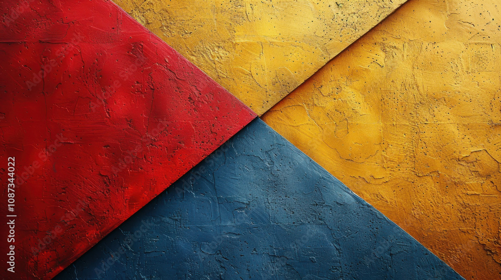 Poster a series of colorful squares, with each square having a different color. the squares are arranged in