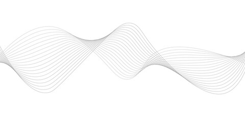 Abstract frequency sound wave lines and technology curve lines background.