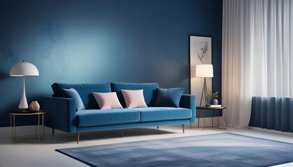 Illustration of the living room interior