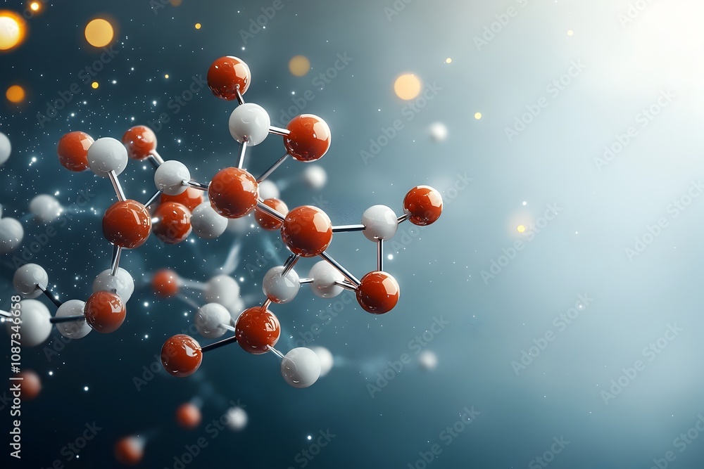 Poster molecular magic reinvented a captivating and innovative take on the beauty of atomic formations lumi