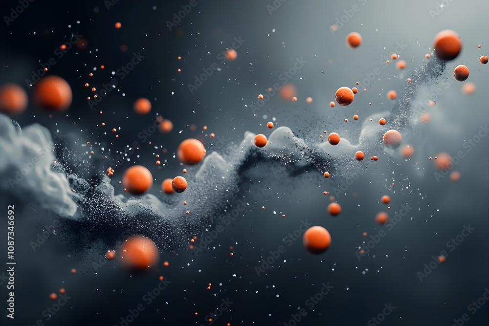 Poster captivating molecular magic a reinvented avant garde of intricate atomic formations and quantum phen
