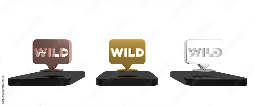 Poster colorful pointer to wild west icon isolated on white background. western signboard, message board, s