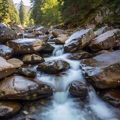 Fototapeta premium beautiful waterfall in the forest