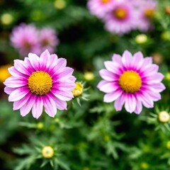 "Please compile 8 prompts to create a Nature and Environment themed AI image with the following keywords flowers and the following parameters Wide Shot (WS), , Dutch Angle Shot, photo, , , , , ."