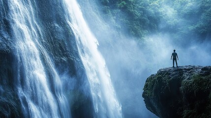 Air terjun adalah fitur alami di mana air mengalir di atas tetesan vertikal atau serangkaian tetesan