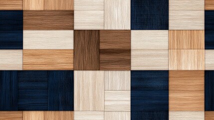 Minimalist Plaid Pattern in Muted Shades