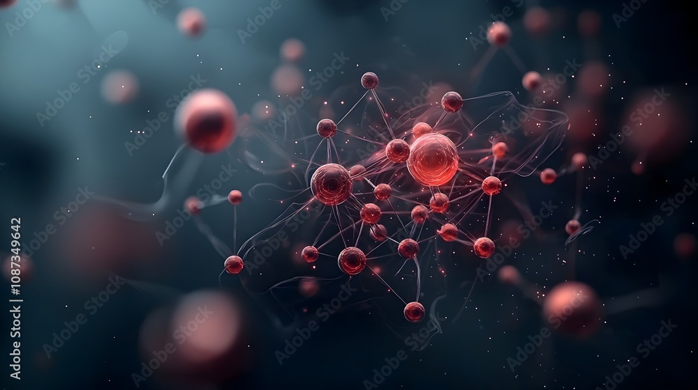 Aufkleber molecular majesty reborn a visually stunning depiction of intricate atomic lattices glowing orbitals