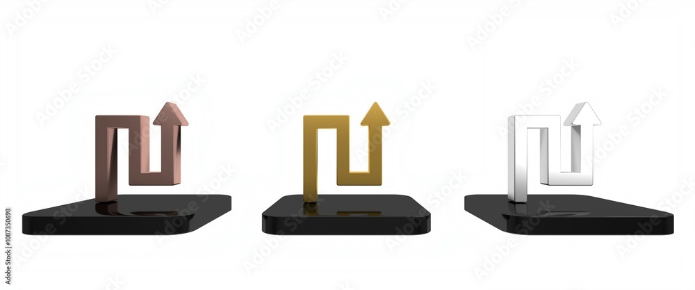 Poster colorful arrow icon isolated on white background. direction arrowhead symbol. navigation pointer sig