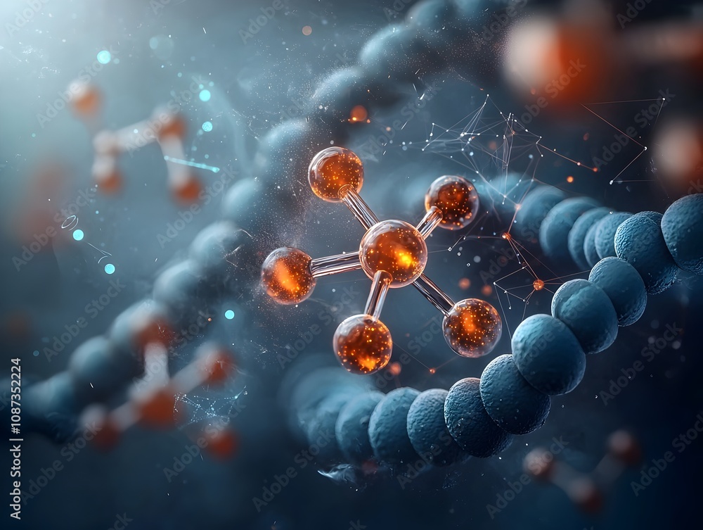Aufkleber mesmerizing molecular magic a visually stunning journey through the hidden wonders of the subatomic 