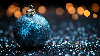 Fototapeta premium Christmas Tree Ornament on a Solid Background