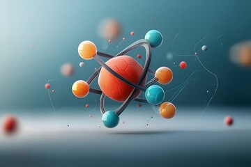 Captivating Molecular Formations A Visionary of Quantum Phenomena and Avant Garde Abstractions  This dynamic image showcases a mesmerizing and innovative take on the beauty of molecular structures