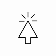 click mouse icon vector sign