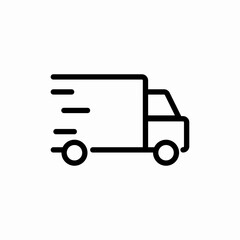 Fototapeta premium cargo auto delivery icon vector sign