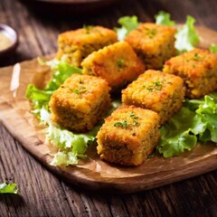 British-flavoured vegan potato and leek croquettes