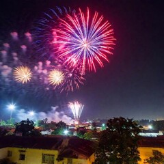night view of the city at dusk
