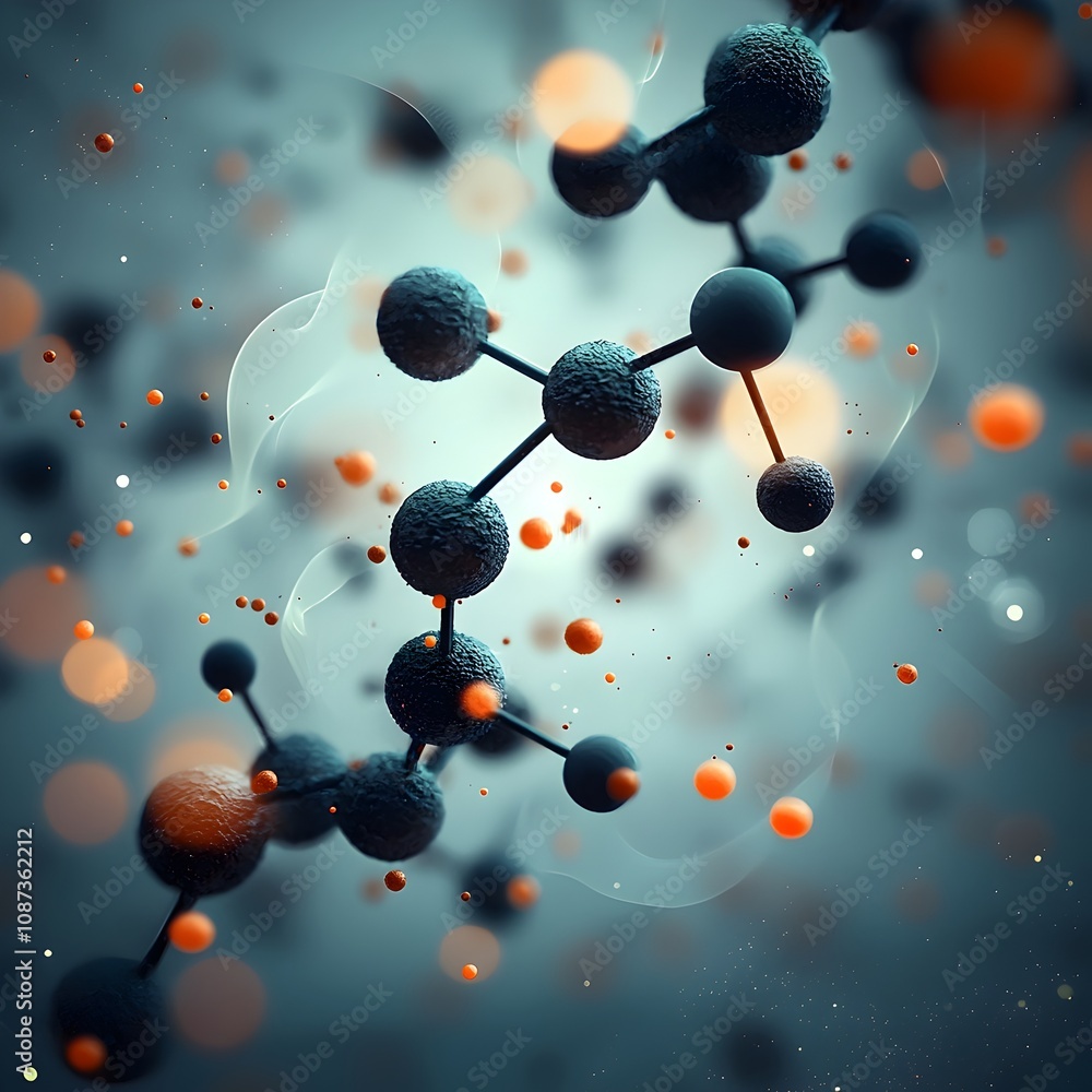 Aufkleber mesmerizing molecular mosaic a captivating display of intricate microscopic patterns subatomic struc