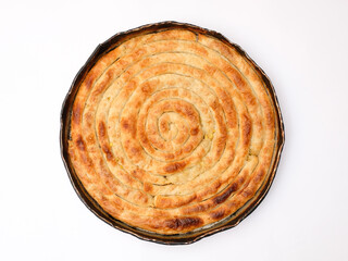 Burek - potato pie in a pan