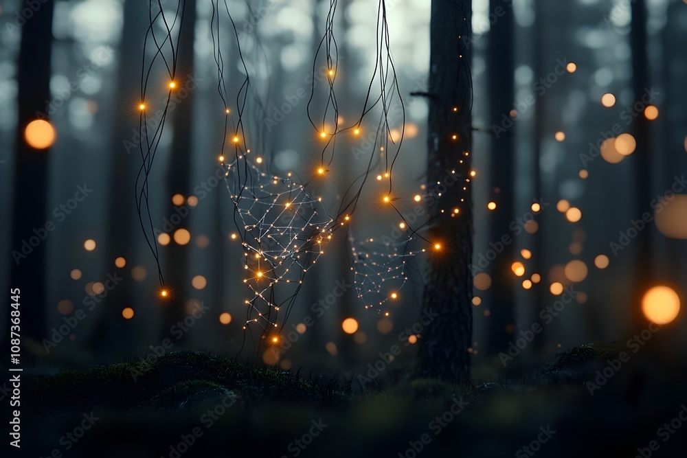 Aufkleber mystical and otherworldly visualization of the complex molecular underpinnings of life with intricat