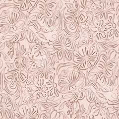 Seamless pattern with bright spring flowers. Digital painting.