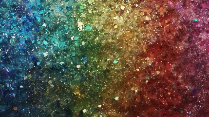 Fototapeta premium Holographic rainbow foil iridescent texture abstract hologram background 