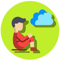 Fototapeta premium Solitude Icon
