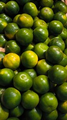 Green fruit orange for background