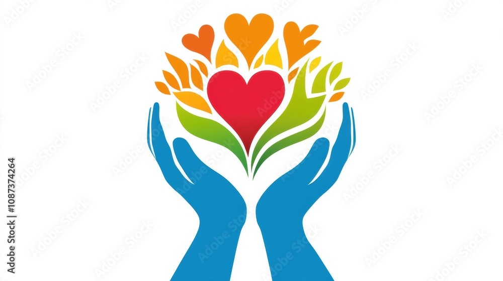 Aufkleber this symbol promotes world kindness day on november 13, emphasizing responsibility and the importanc