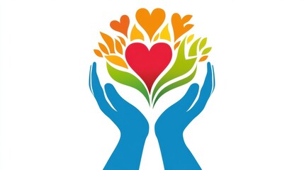 This symbol promotes World Kindness Day on November 13, emphasizing responsibility and the importance of kindness in our lives. Generative AI