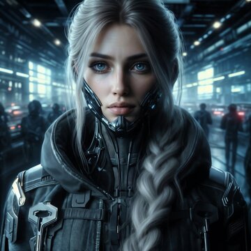Transhuman woman