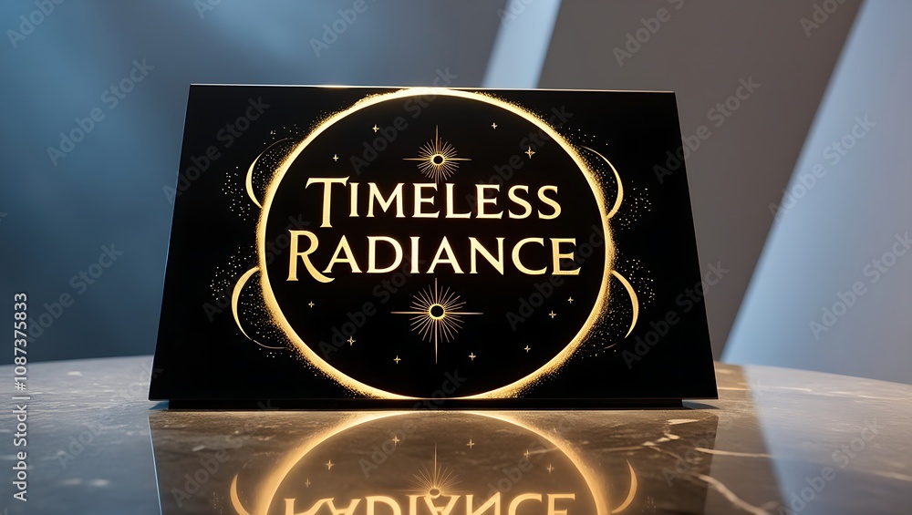 Poster illuminated sign displaying 