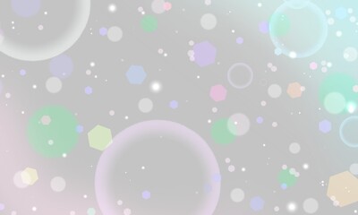 ゆめかわなシャボン玉やきらきら輝くカラフルプリズムの壁紙背景