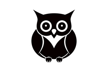 Creative a cute animal line silhouette  art design with a white background