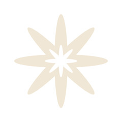 Primitive geometric form creative star