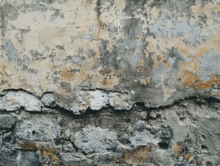 Obraz premium Rough concrete wall with weathered texture.