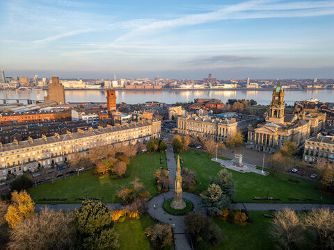 Hamilton Square, Birkenhead Town Hall, Merseyside, England