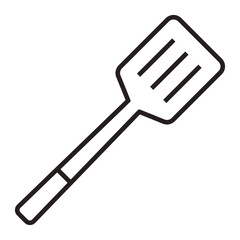Spatula line icon.