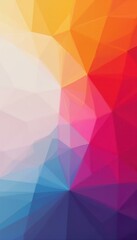 Abstract Colorful Geometric Polygonal Background, concept of vibrant, low poly design for modern poster, presentation, cover, banner.