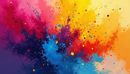 Fototapeta premium Vibrant Color Explosion, Abstract Art Background for Holi Festival Design.