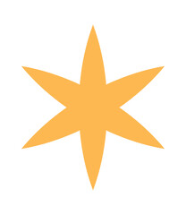 Star bauhaus flash geometric element