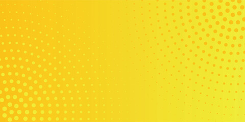 Hatched yellow side with halftone effect. Vintage pop art retro vector illustration.modern