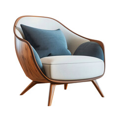 Modern armchair isolated on white.png