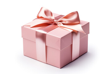 Obraz premium gift box with ribbon on white background.