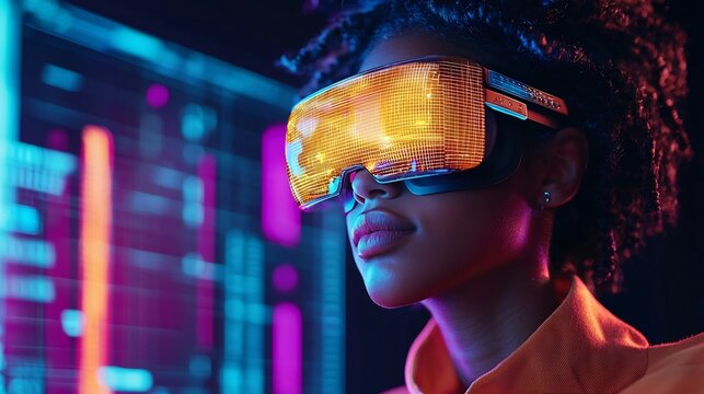 A digital influencer using cutting edge augmented reality technology to showcase various products in an innovative immersive virtual shopping experience